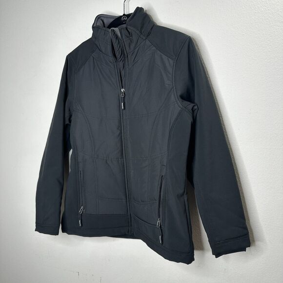 North End Sports Weather Technology Black High Collar Zip Jacket & Pockets S - Picture 3 of 13